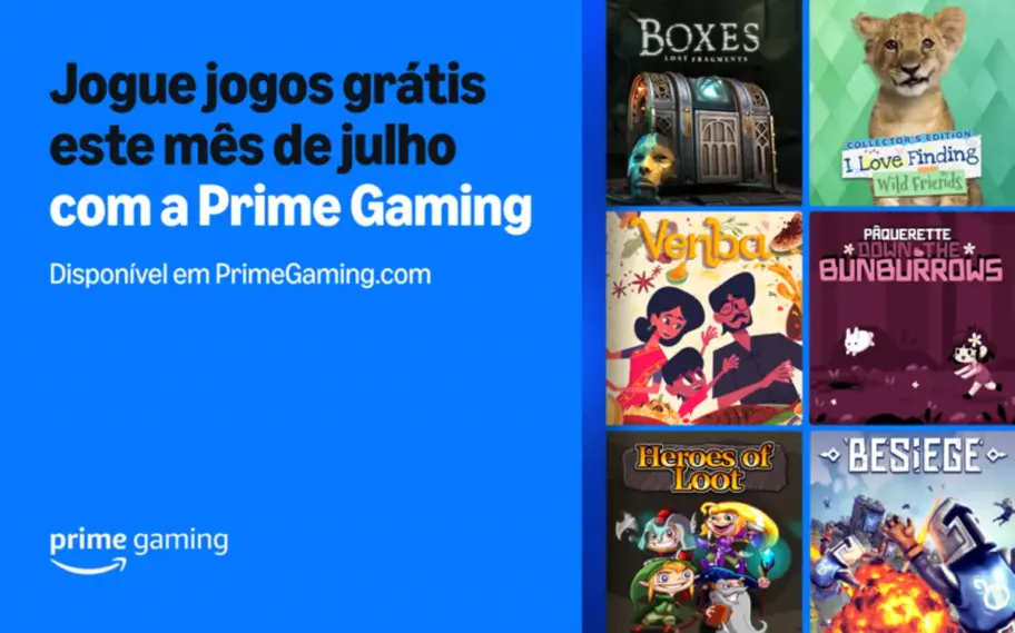 Amazon Prime Gaming de julho oferece 7 jogos grátis; veja a lista completa!